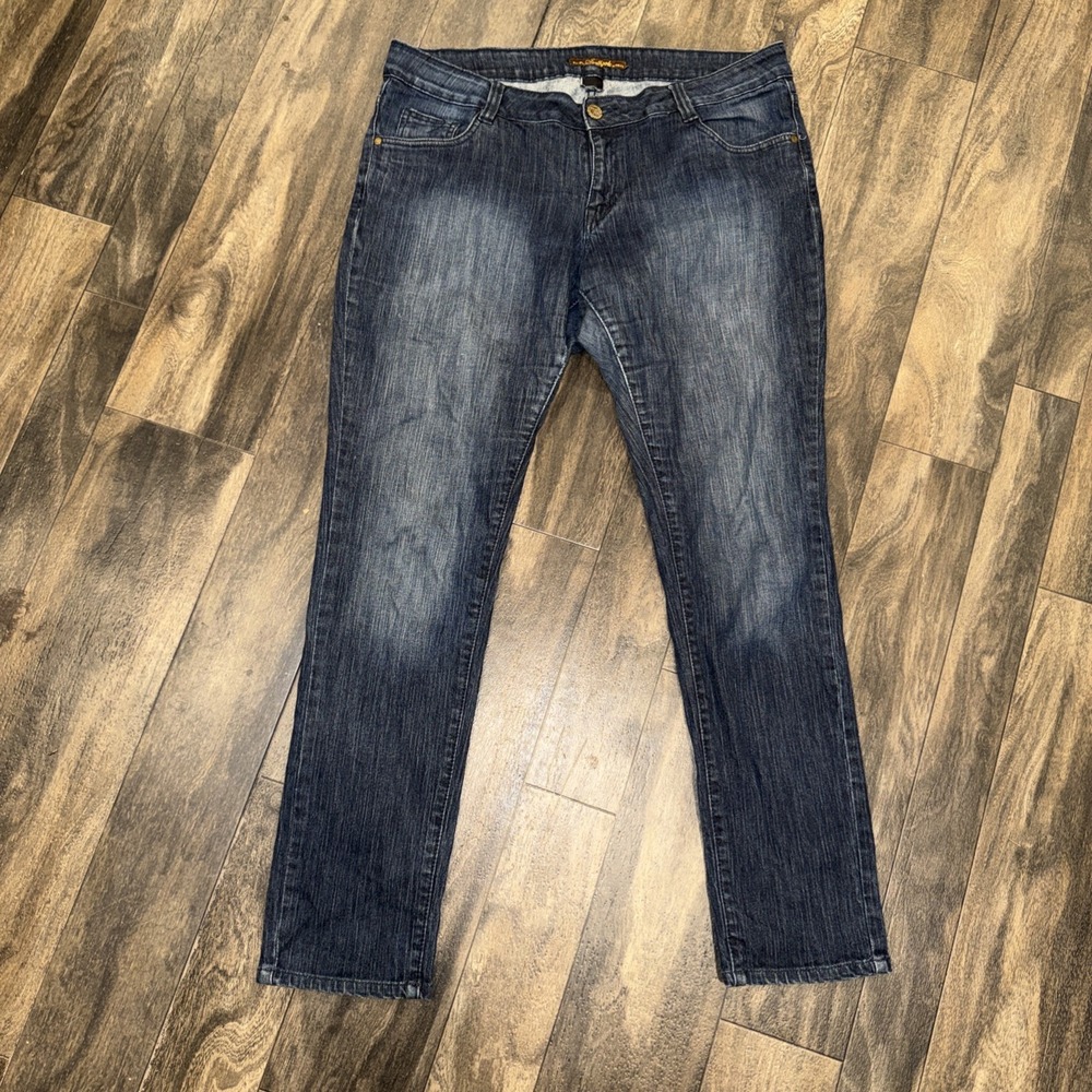 Southpole Jeans Co. Vintage Y2K‎ Mid-Rise Dark Wash Denim Jeans Women's Size 38